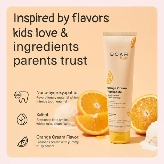 Orange Cream Kids Nano-hydroxyapatite Toothpaste
