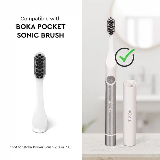 Boka Pocket Electric Toothbrush Replacement Heads 2-Pack