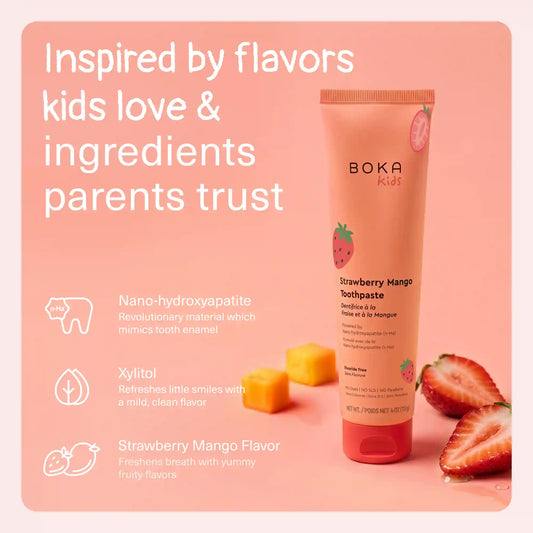 Strawberry Mango Kids Nano-hydroxyapatite Toothpaste